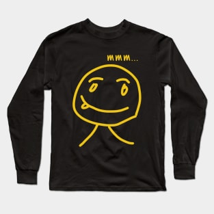 Funny face mmm... Long Sleeve T-Shirt